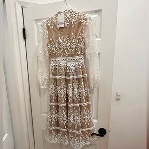 White cream ivy city dress